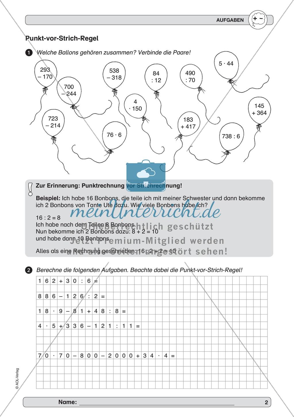 Training Grundfähigkeiten: Kopfrechnen 3 Preview 4