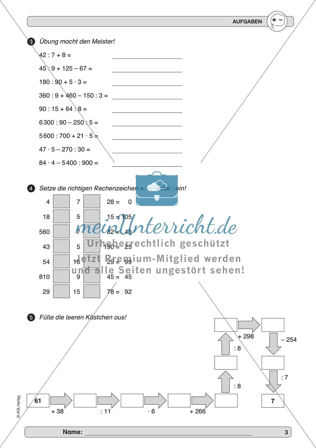 Training Grundfähigkeiten: Kopfrechnen 3 Preview 5
