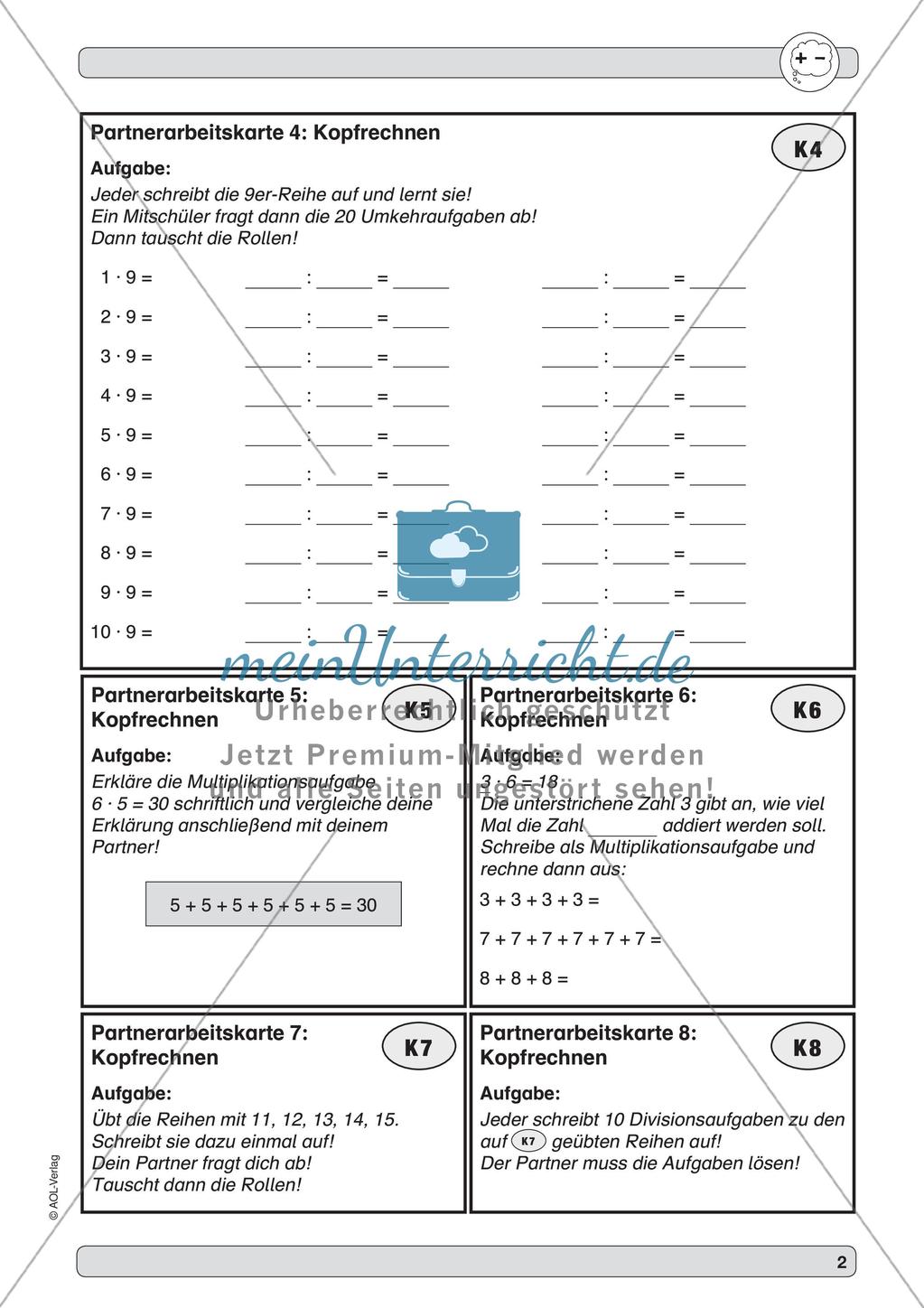 Training Grundfähigkeiten: Kopfrechnen 4 Preview 4