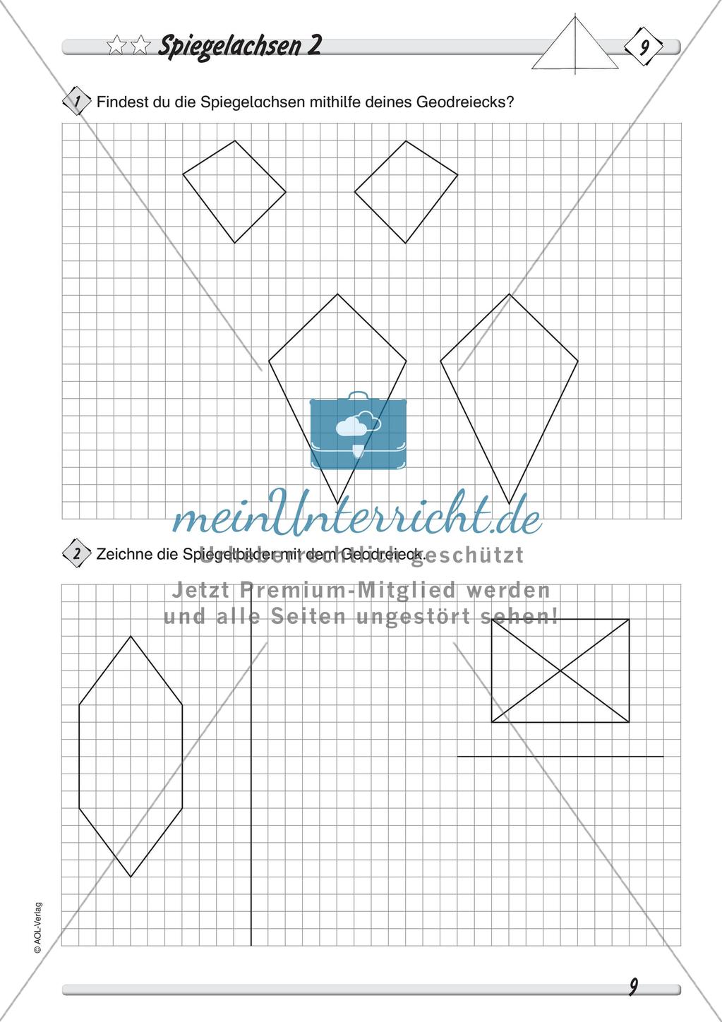 Symmetrie - Differenzierte Übungsmaterialien Preview 11