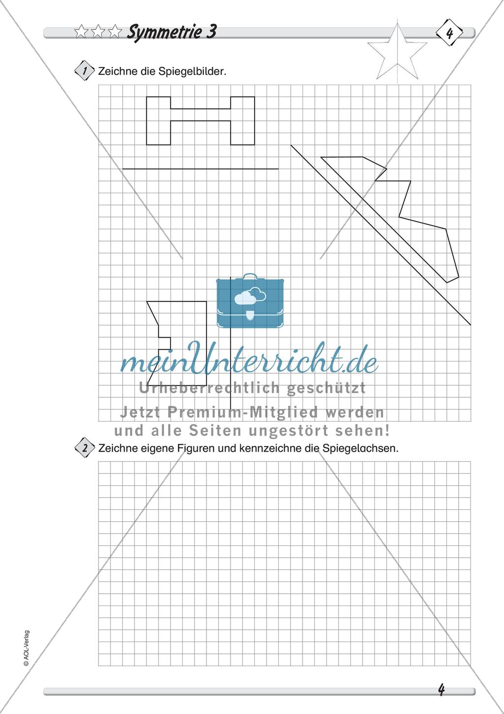 Symmetrie - Differenzierte Übungsmaterialien Preview 6