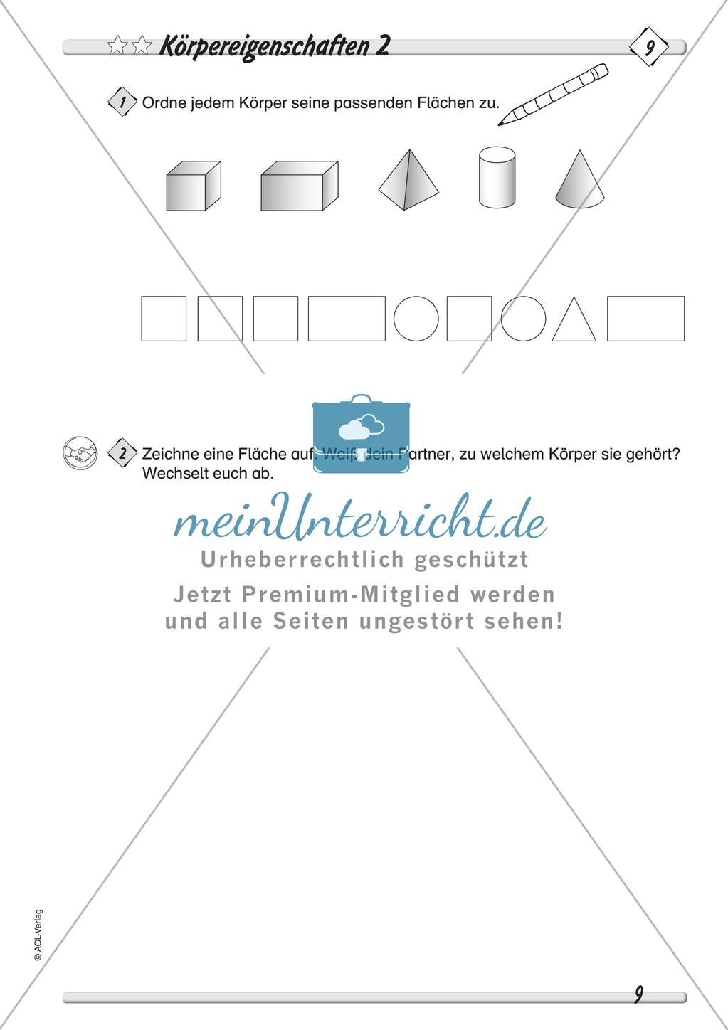 Geometrische Körper: Differenzierte Übungsmaterialien Preview 11