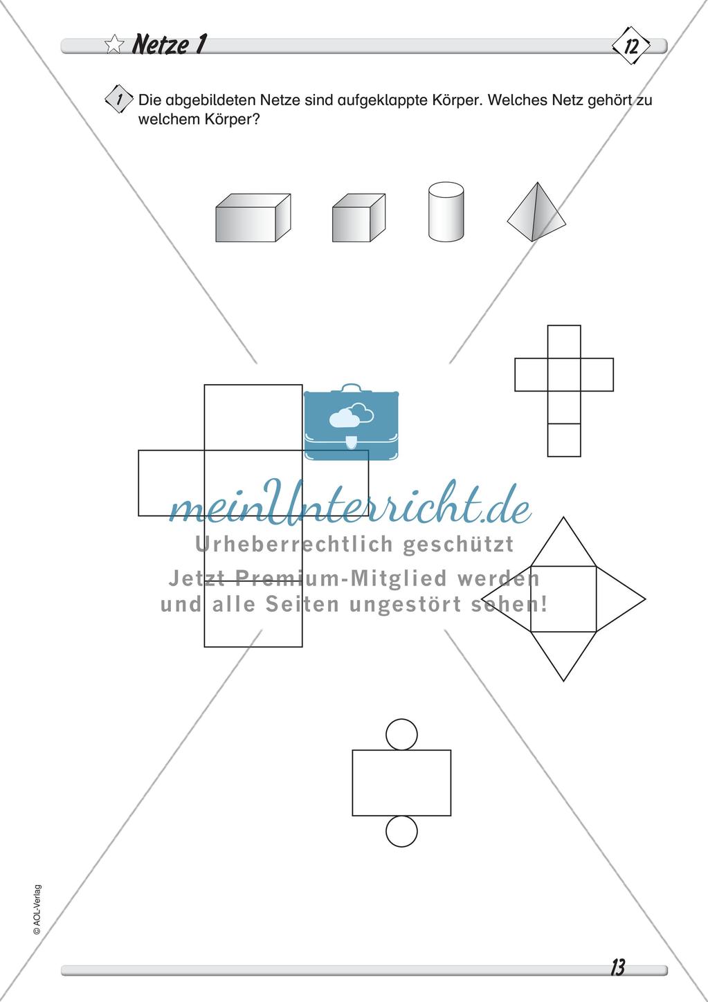 Geometrische Körper: Differenzierte Übungsmaterialien Preview 15