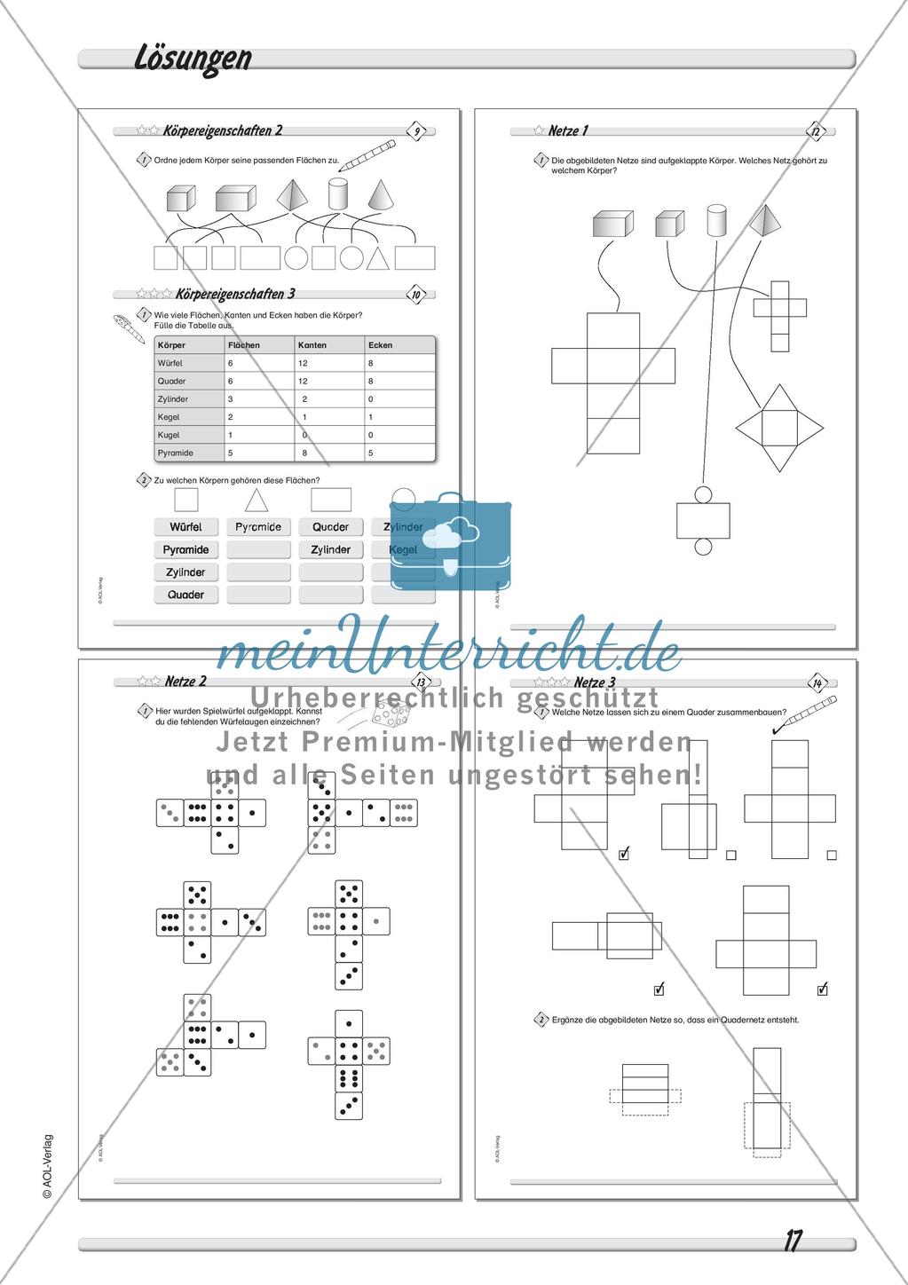 Geometrische Körper: Differenzierte Übungsmaterialien Preview 19