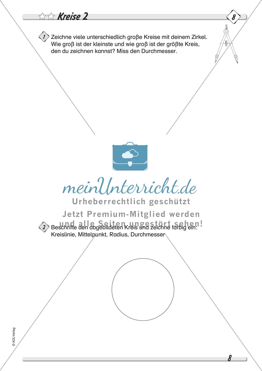 Zeichnen mit Geodreieck und Zirkel: Differenzierte Übungsmaterialien Preview 10