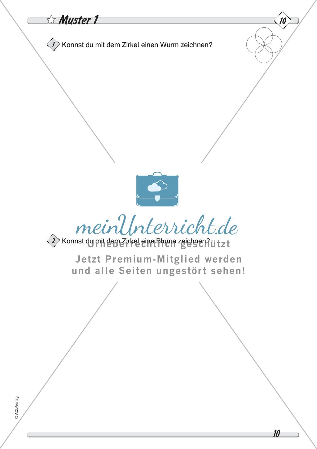 Zeichnen mit Geodreieck und Zirkel: Differenzierte Übungsmaterialien Preview 12