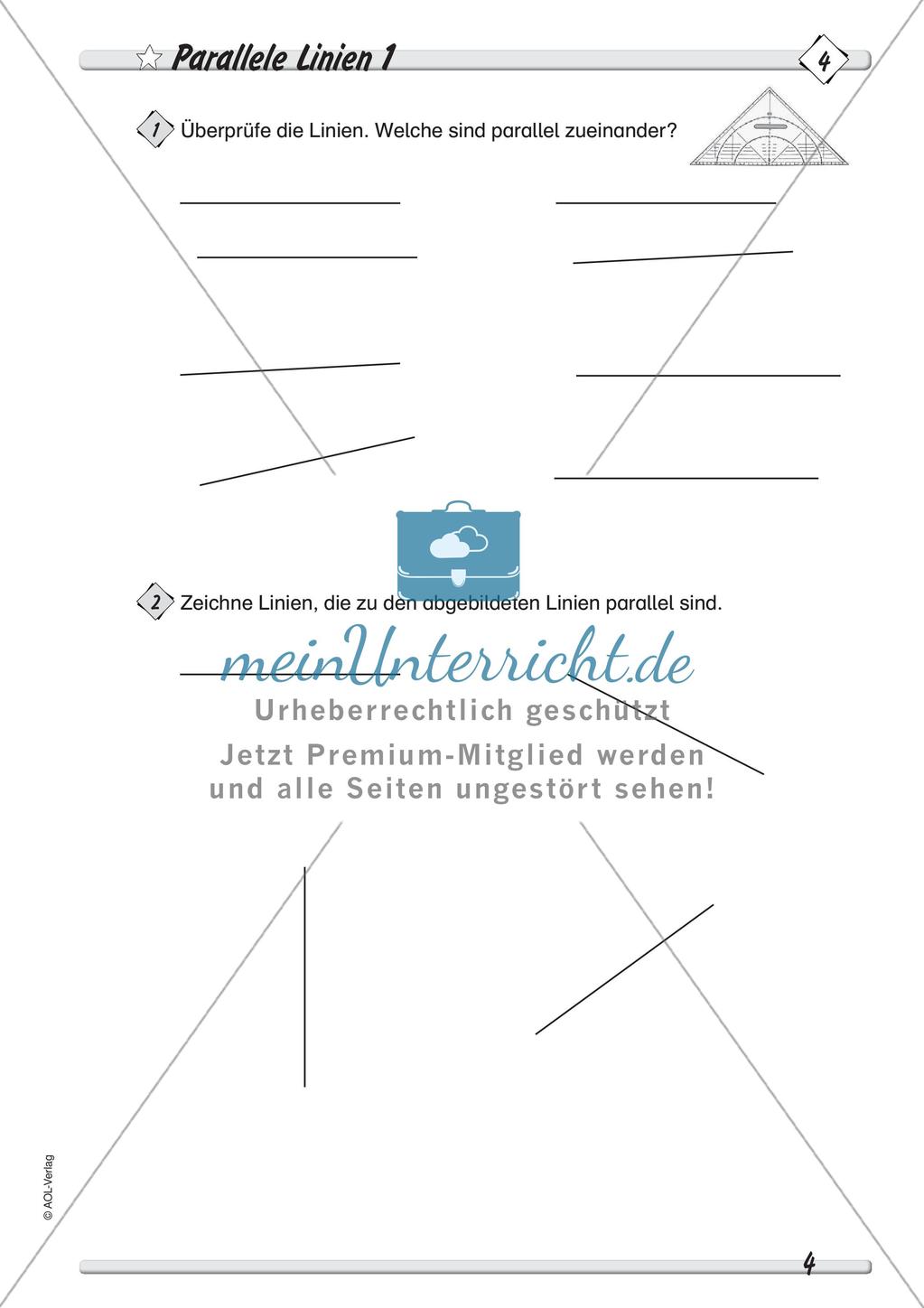 Zeichnen mit Geodreieck und Zirkel: Differenzierte Übungsmaterialien Preview 6