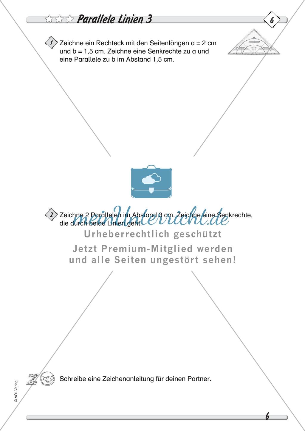 Zeichnen mit Geodreieck und Zirkel: Differenzierte Übungsmaterialien Preview 8