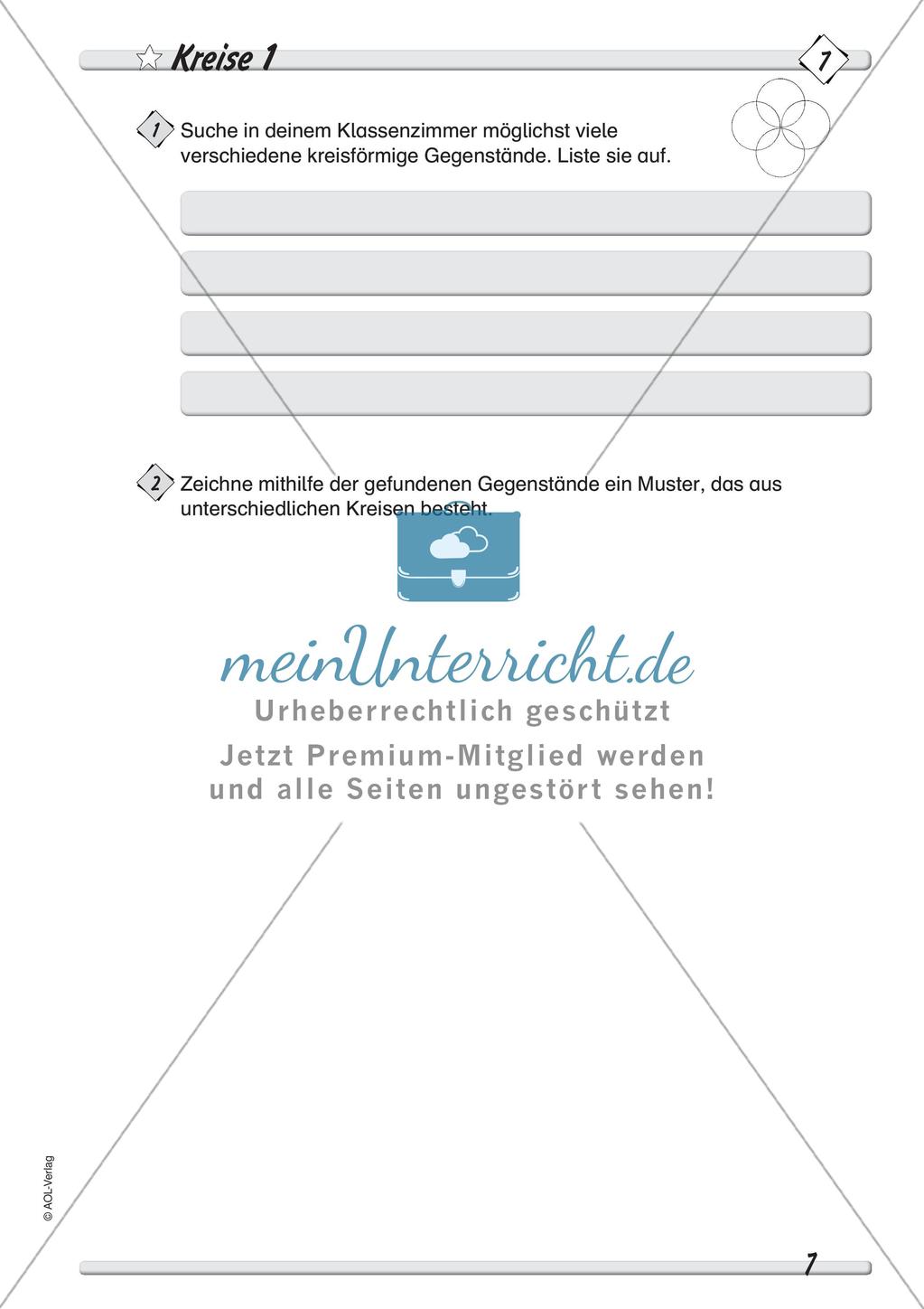 Zeichnen mit Geodreieck und Zirkel: Differenzierte Übungsmaterialien Preview 9