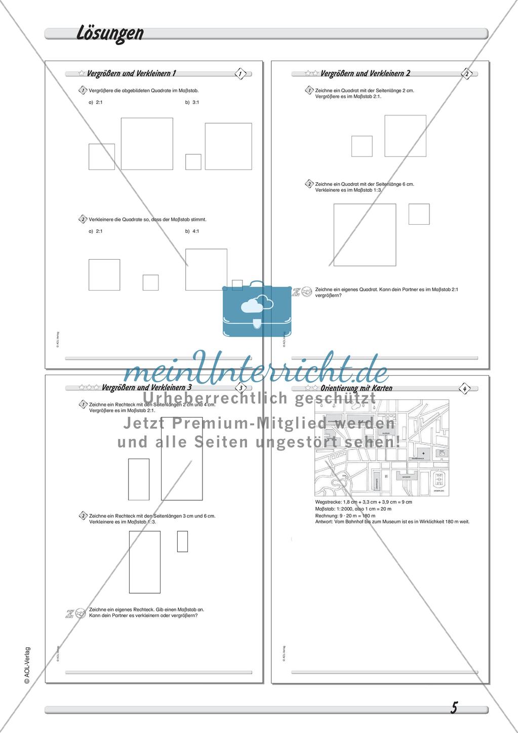Maßstab: Differenzierte Übungsmaterialien Preview 7