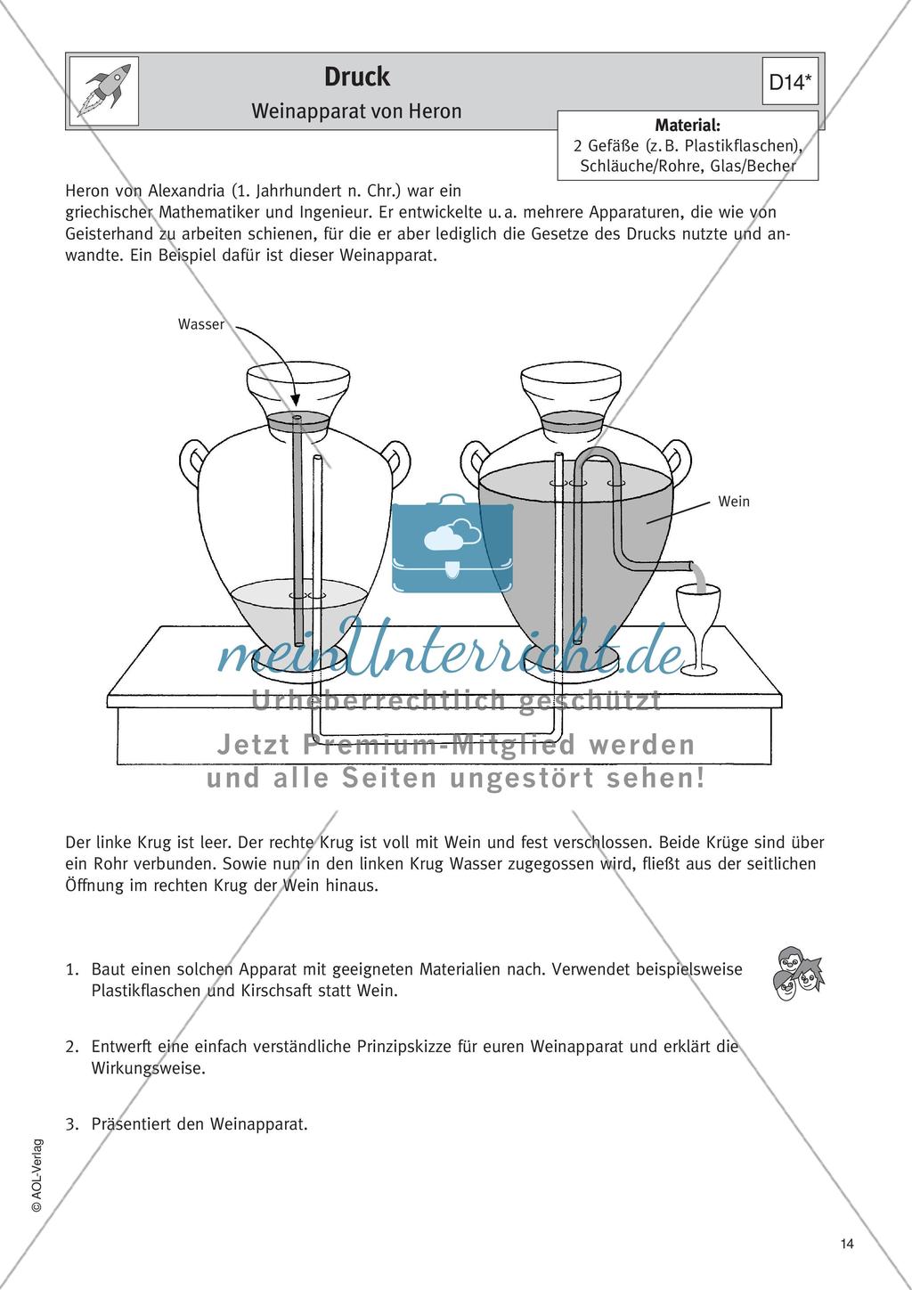 Physik selbst entdecken: Mechanik - Druck Preview 16