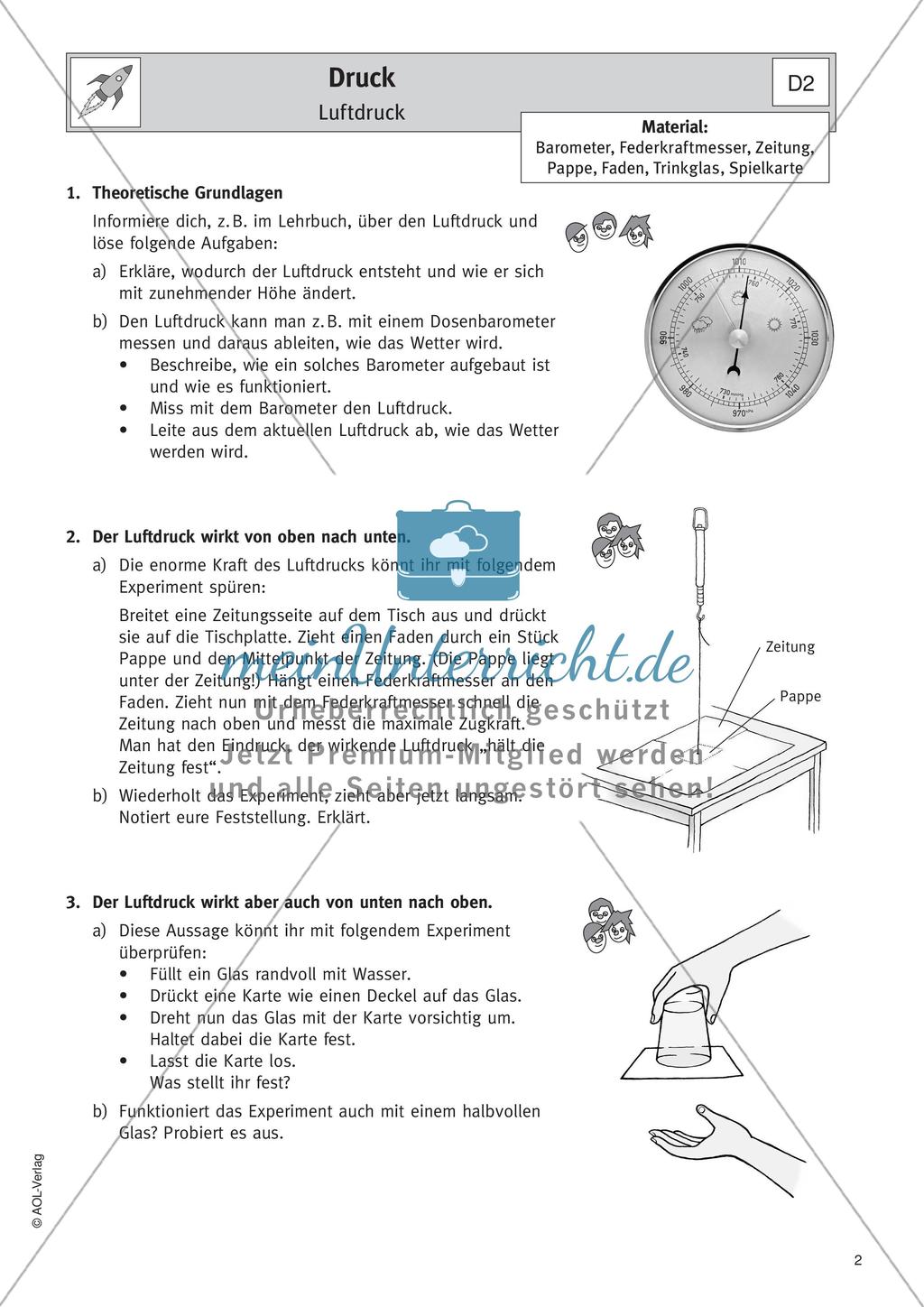 Physik selbst entdecken: Mechanik - Druck Preview 4