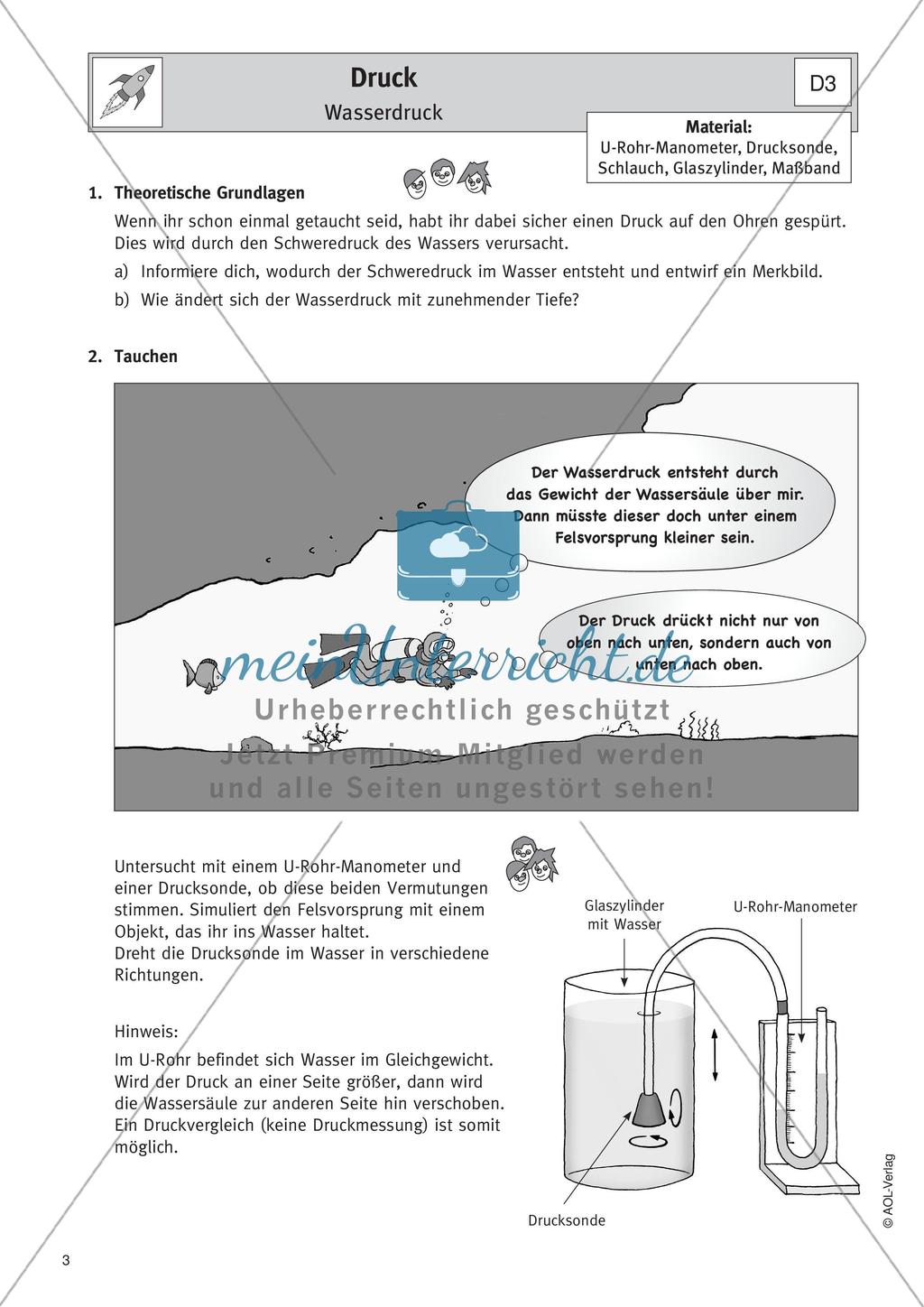 Physik selbst entdecken: Mechanik - Druck Preview 5