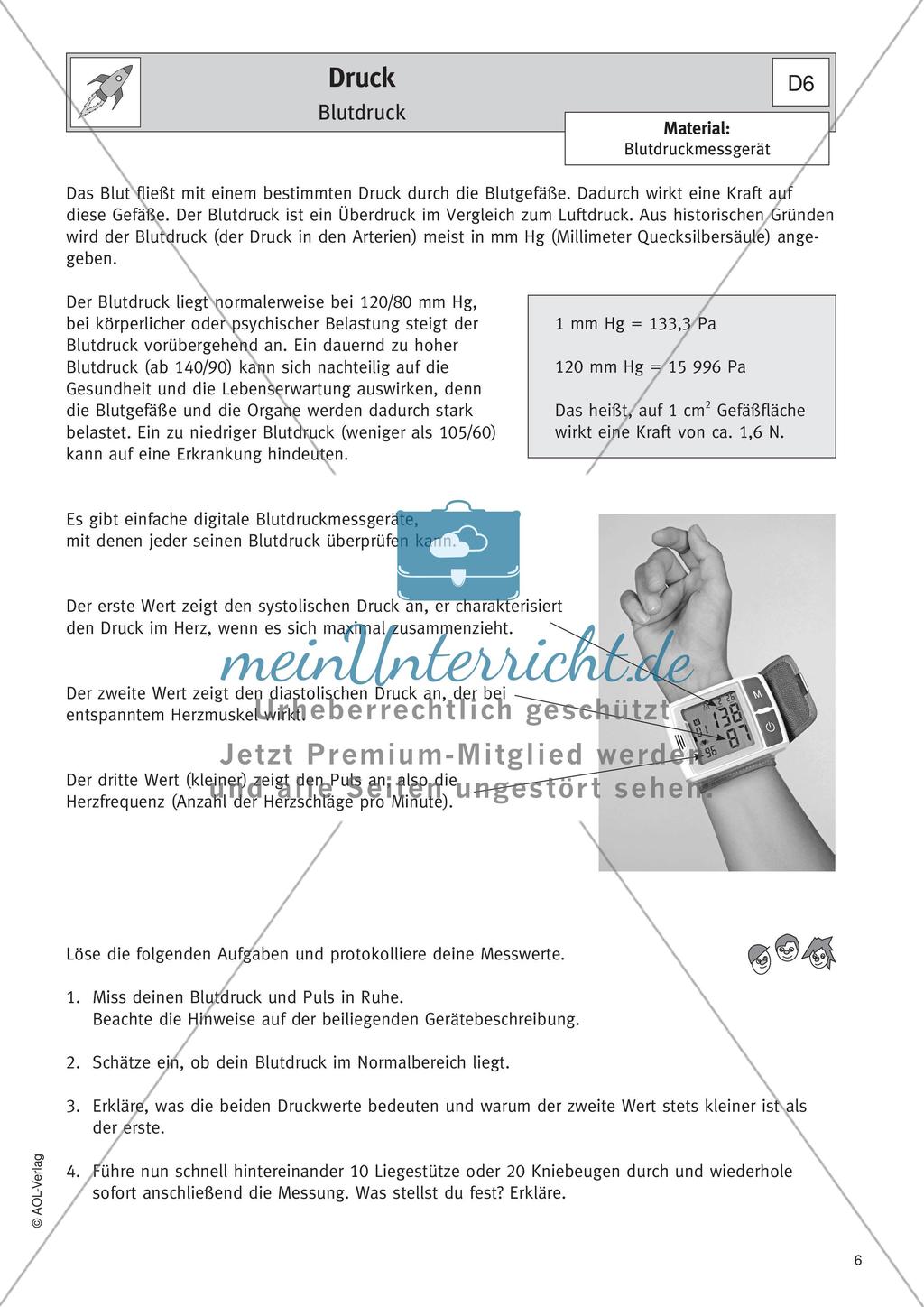 Physik selbst entdecken: Mechanik - Druck Preview 8