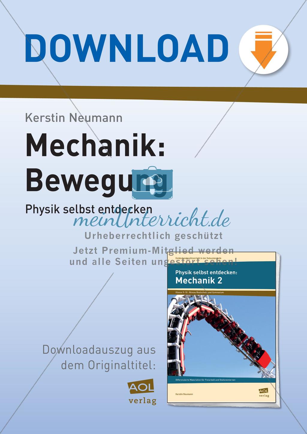 Physik selbst entdecken: Mechanik - Bewegung Preview 1