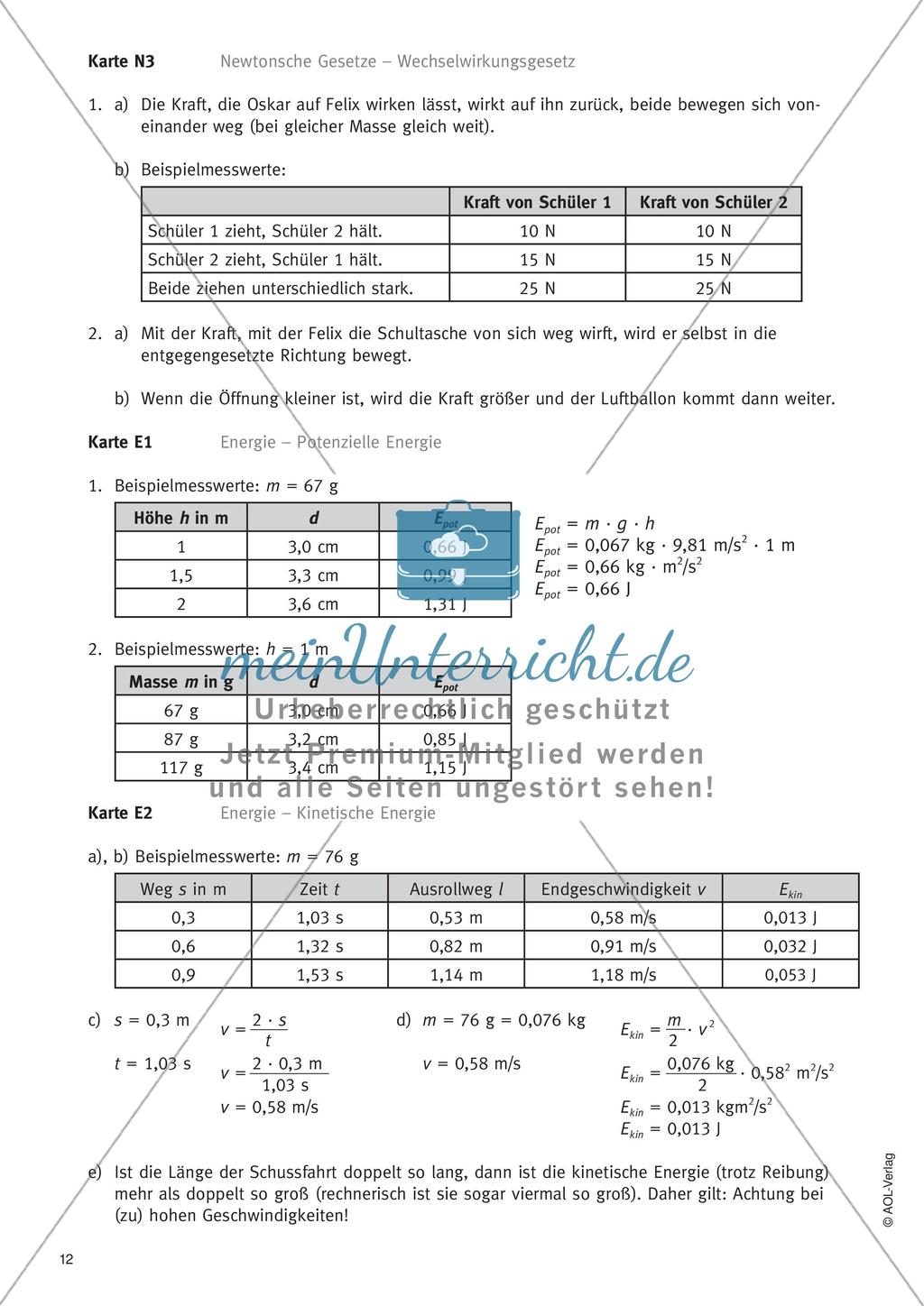 Physik selbst entdecken: Mechanik - Newtonsche Gesetze und Energie Preview 14