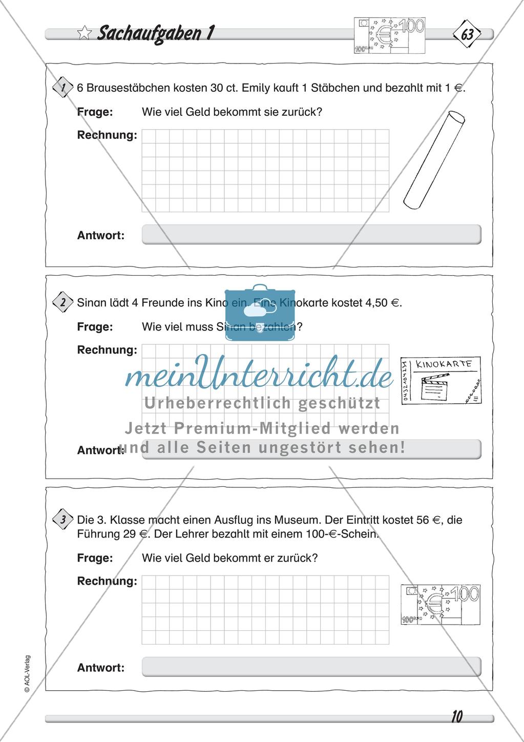 Größen und Messen: Geld Preview 12