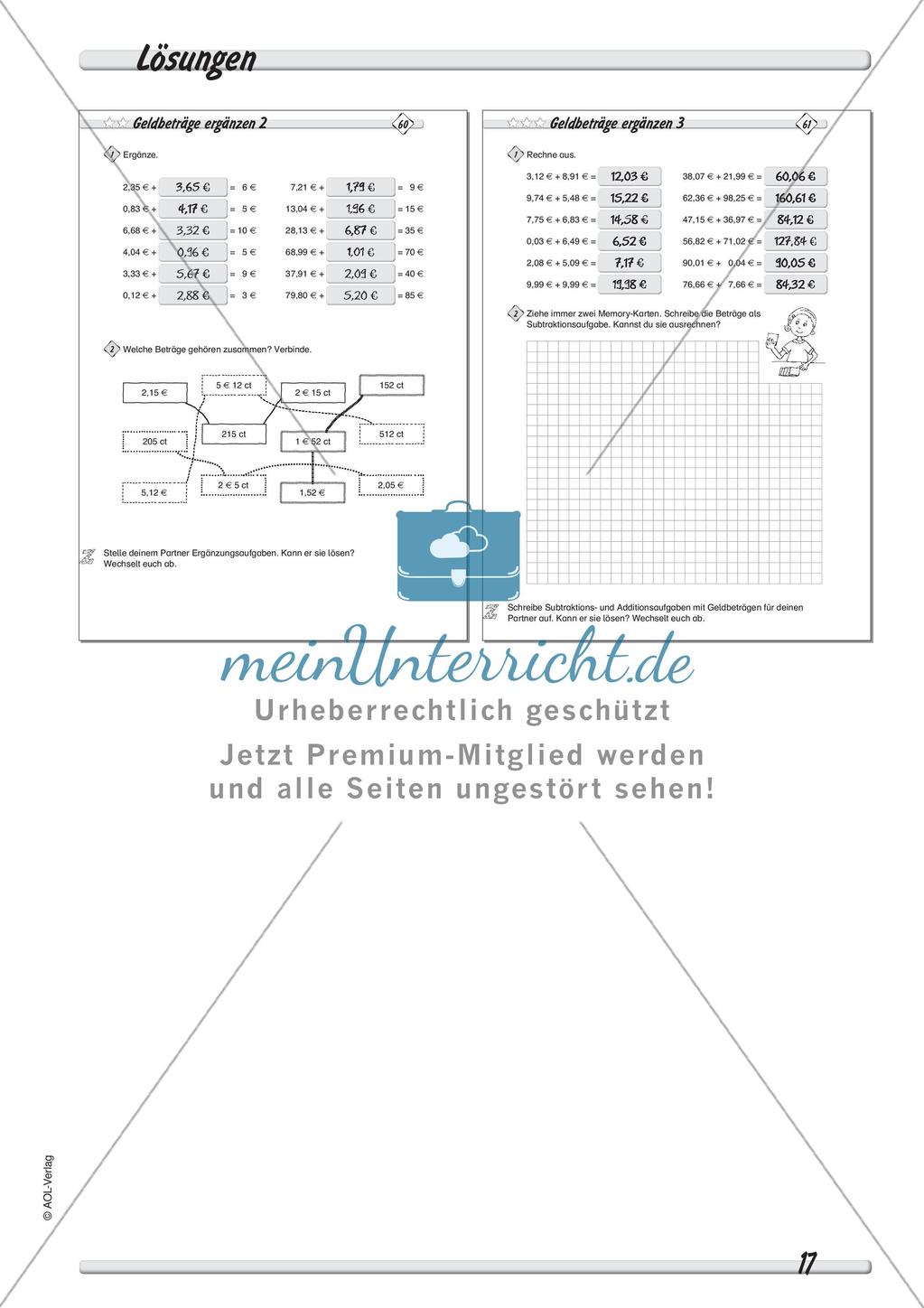 Größen und Messen: Geld Preview 19