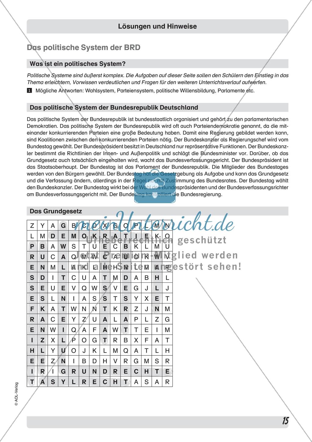 Einstieg in das Thema Demokratie Preview 17