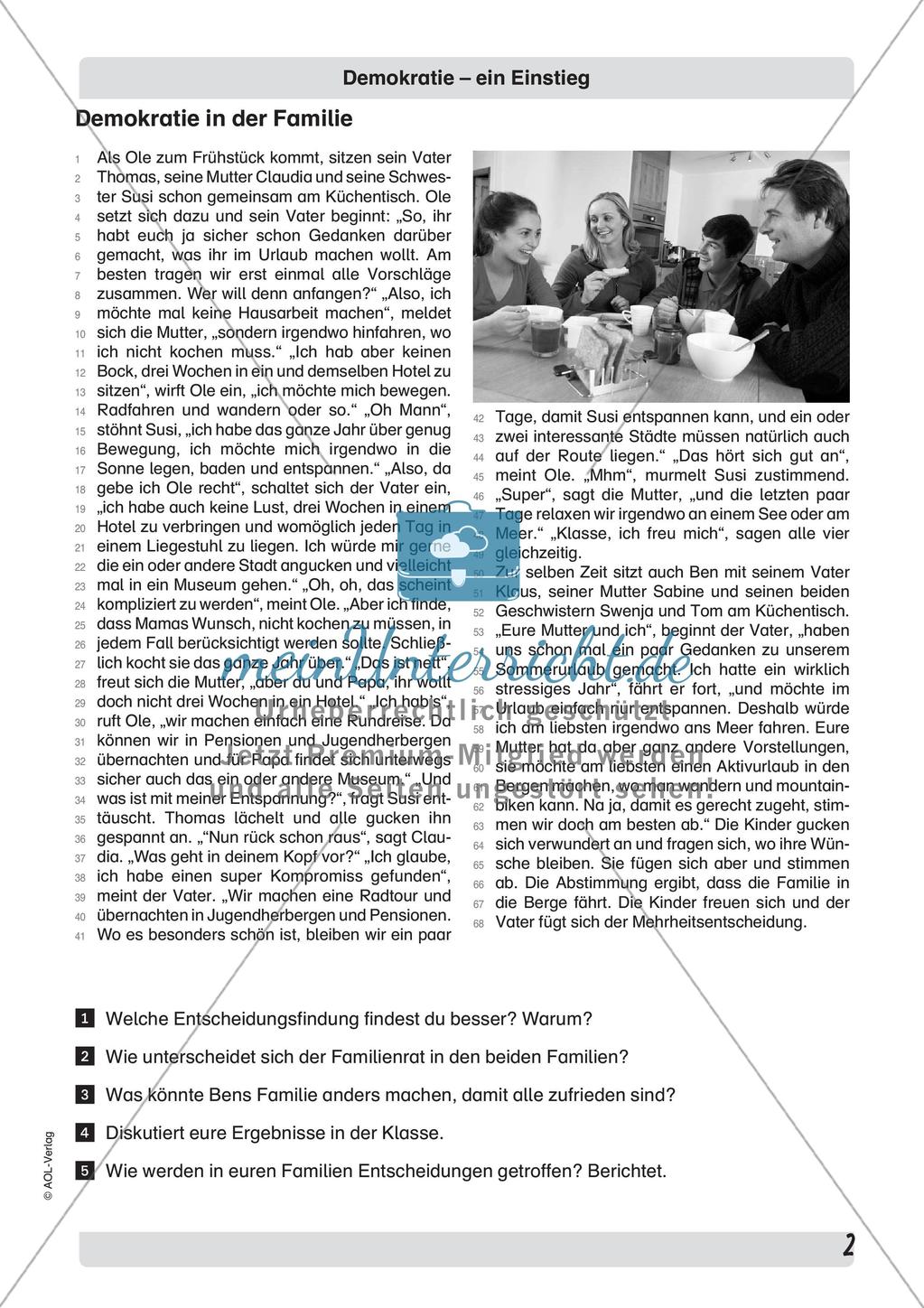 Einstieg in das Thema Demokratie Preview 4