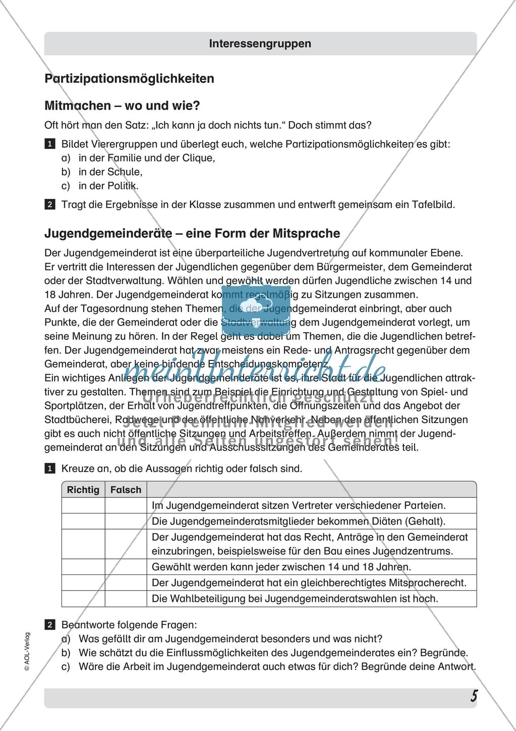 Interessengruppen in der Demokratie Preview 7
