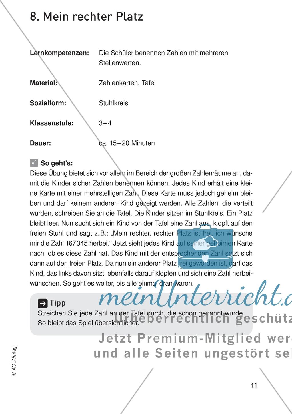 Bewegter Unterricht: Zahlen & Operationen Preview 13