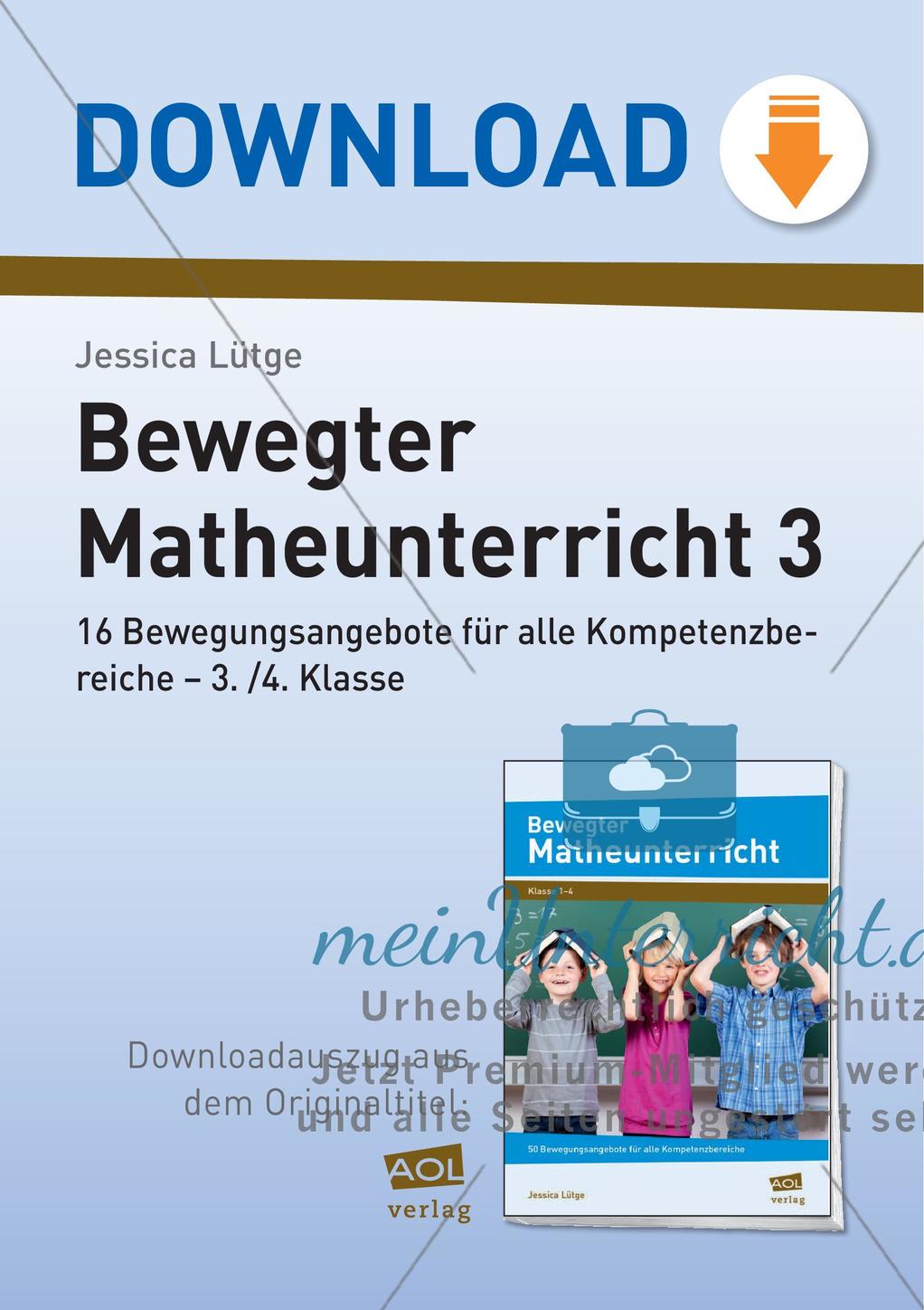 Bewegter Unterricht: Zahlen & Operationen Preview 1
