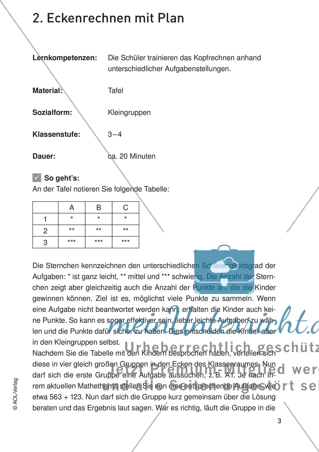Bewegter Unterricht: Zahlen & Operationen Preview 5