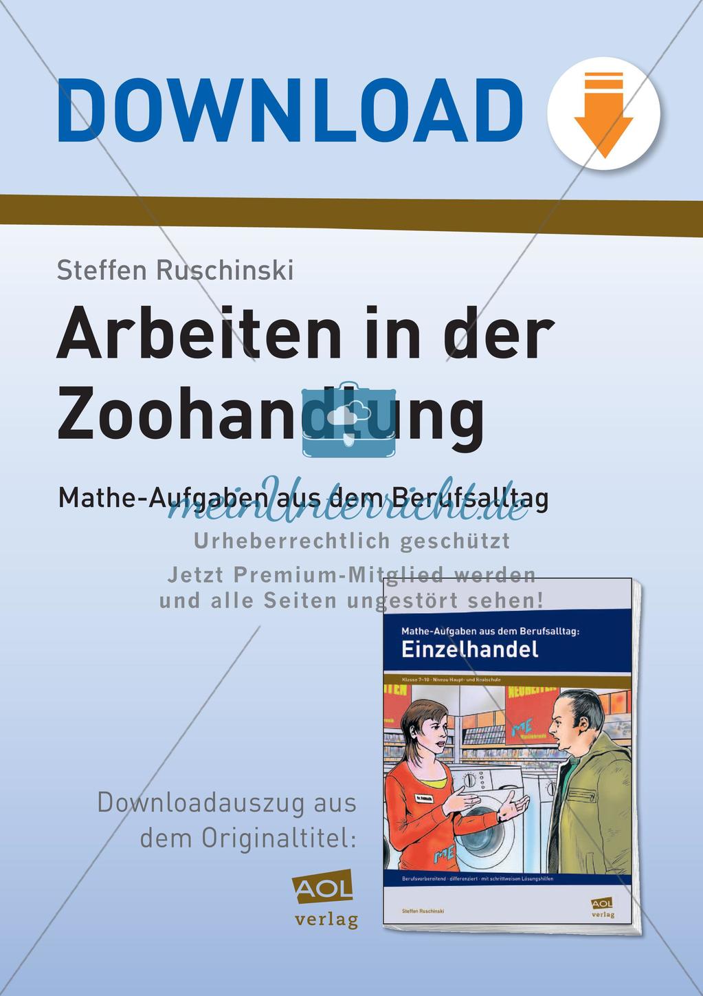 Mathe im Berufsalltag/Einzelhandel: Futtermischungen berechnen Preview 1