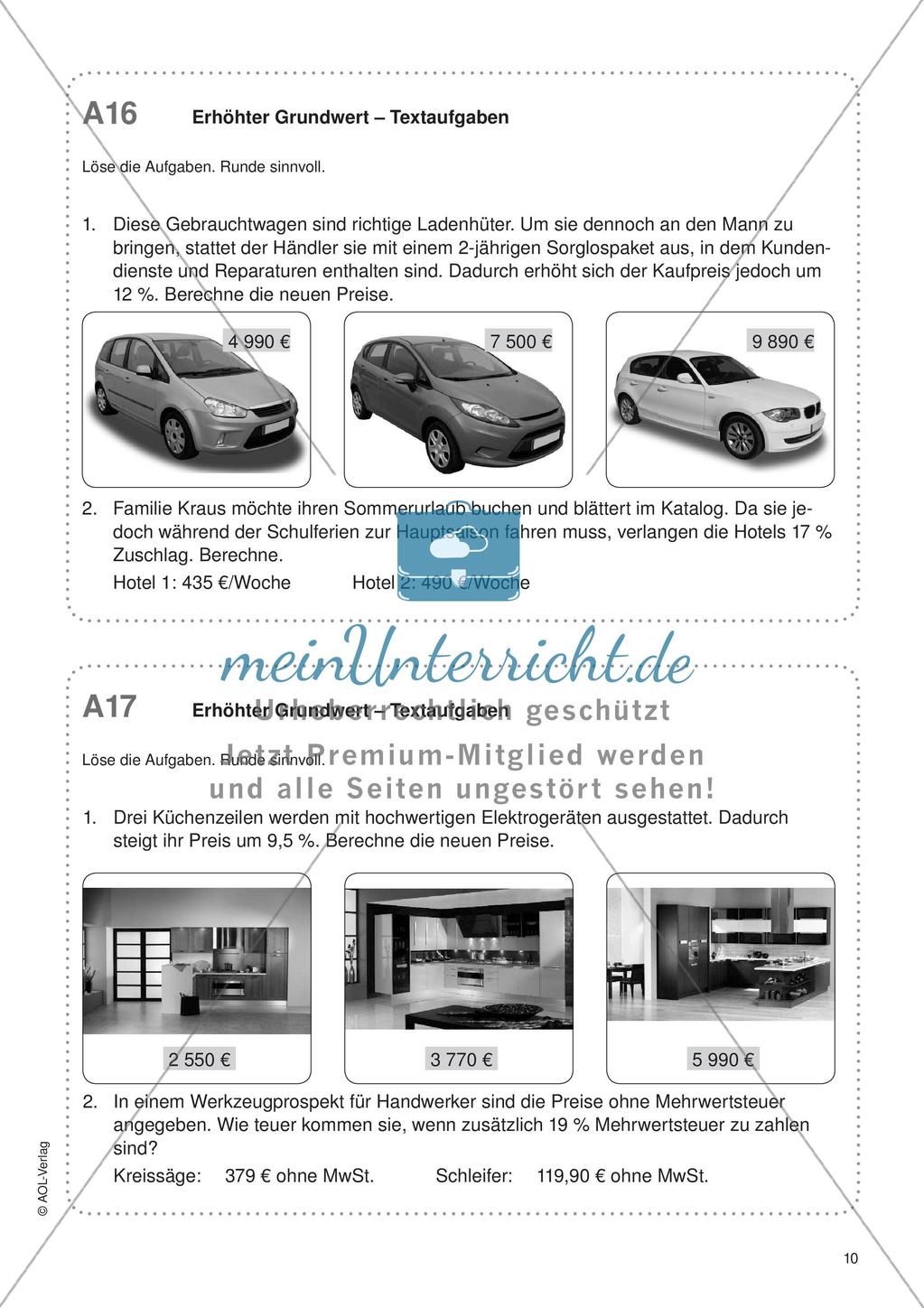 Freiarbeit: Prozentrechnen Preview 12