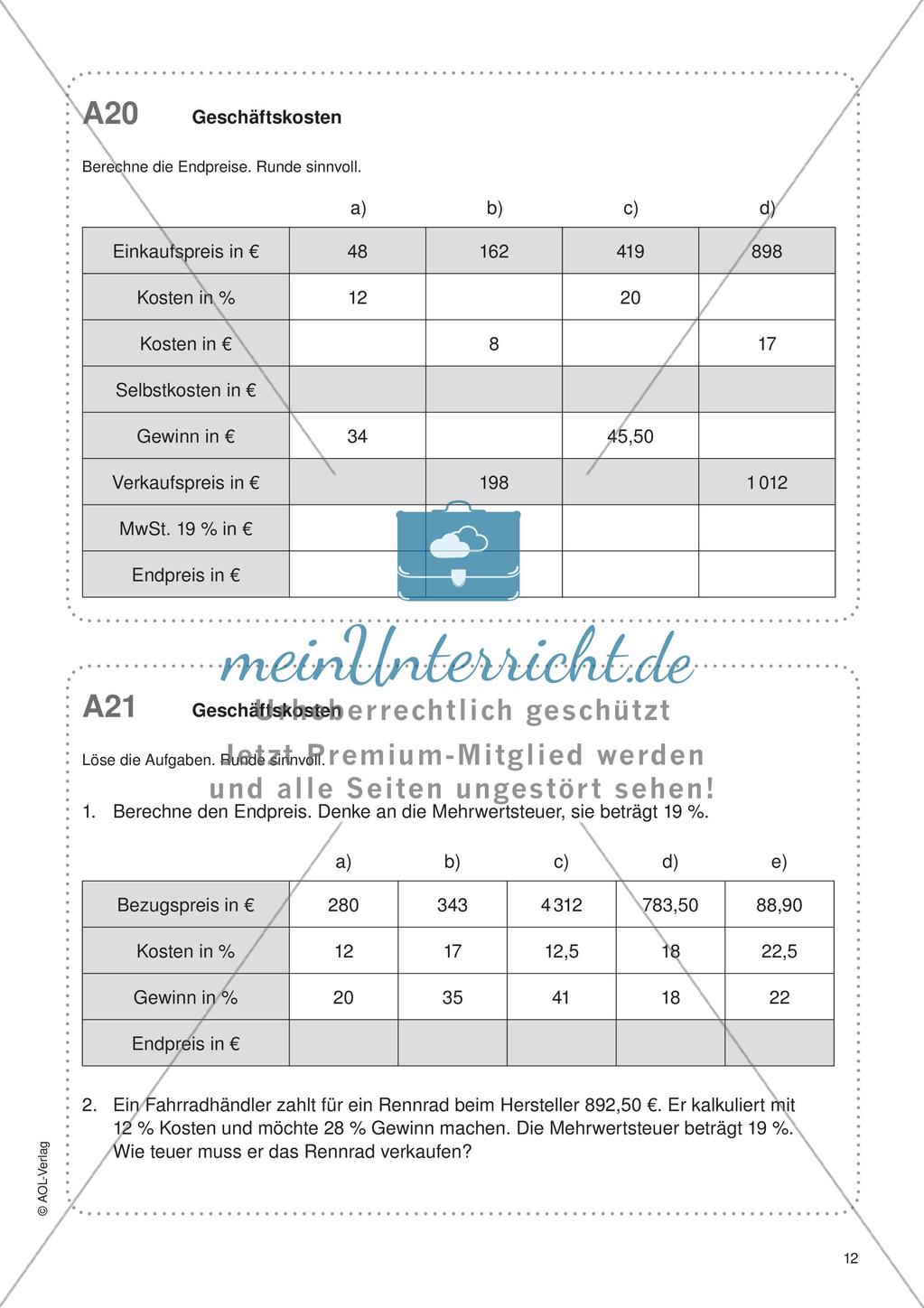 Freiarbeit: Prozentrechnen Preview 14