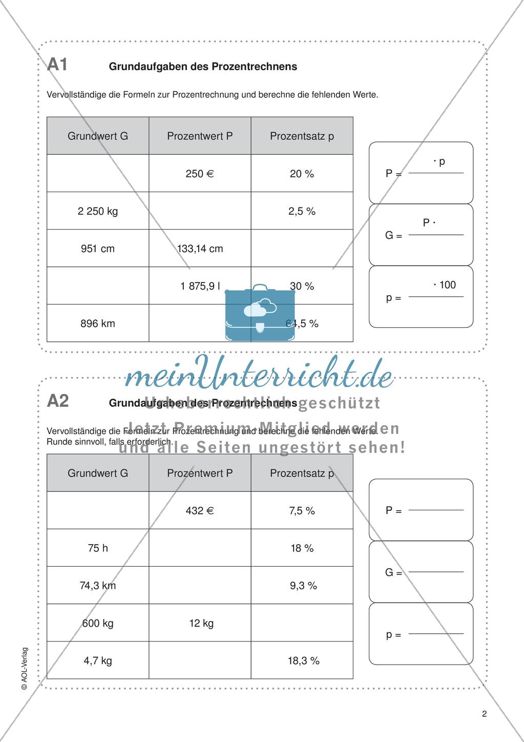 Freiarbeit: Prozentrechnen Preview 4