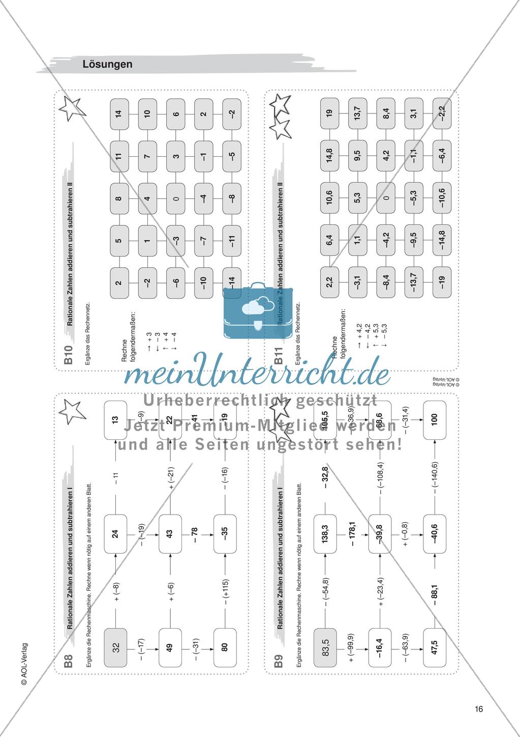 Freiarbeit: Rationale Zahlen Preview 18