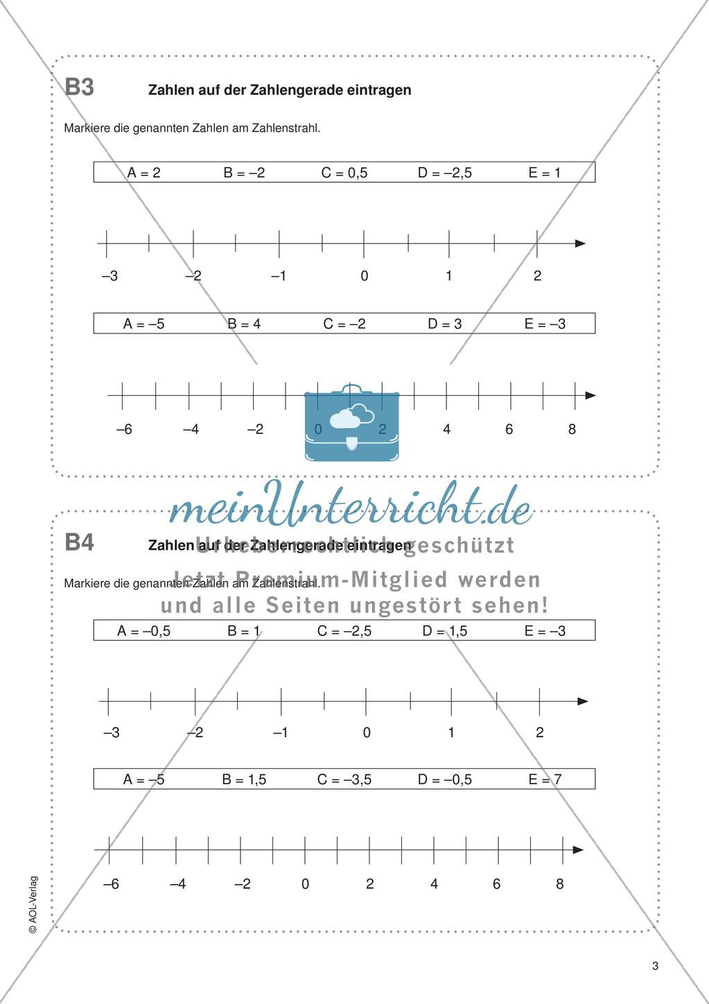 Freiarbeit: Rationale Zahlen Preview 5