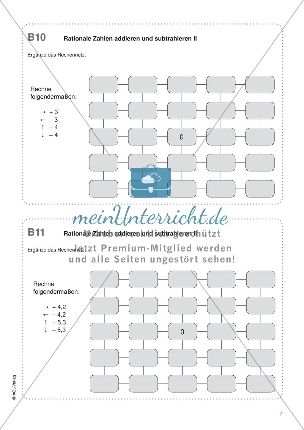 Freiarbeit: Rationale Zahlen Preview 9