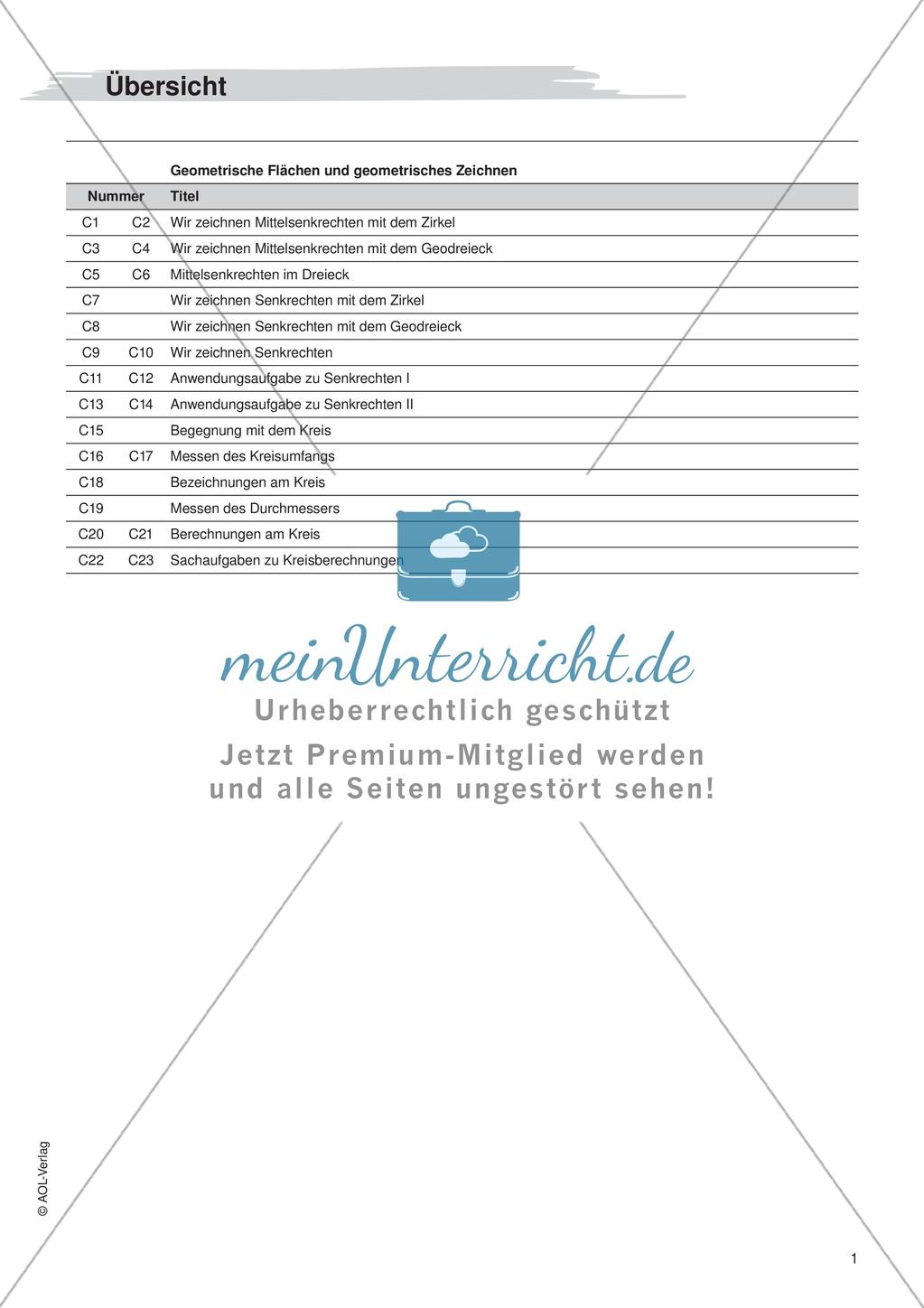 Freiarbeit: Zeichnen und Berechnen von Flächen Preview 3