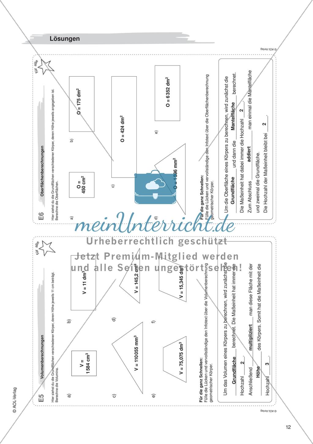 Freiarbeit: Geometrische Körper Preview 14