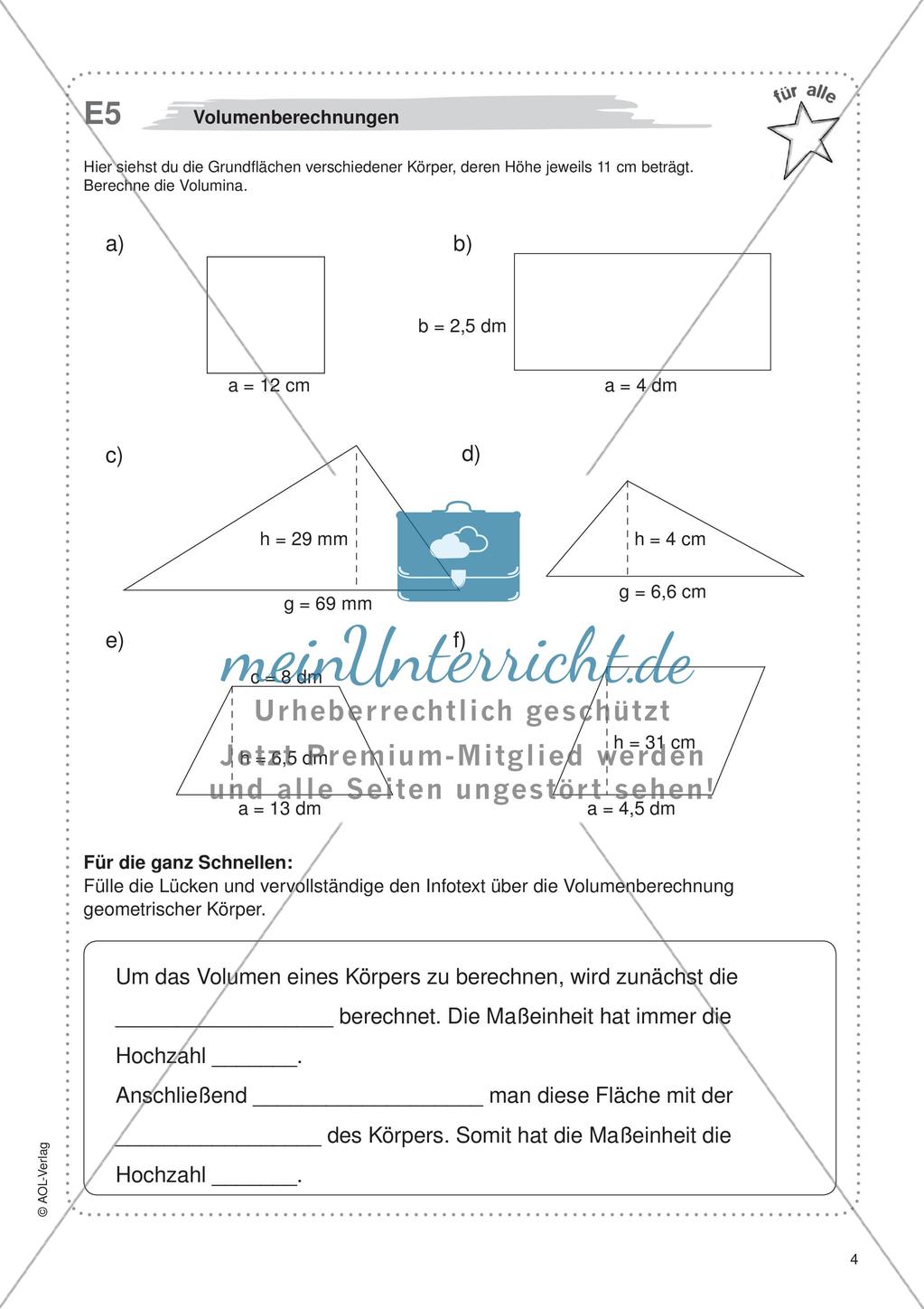 Freiarbeit: Geometrische Körper Preview 6