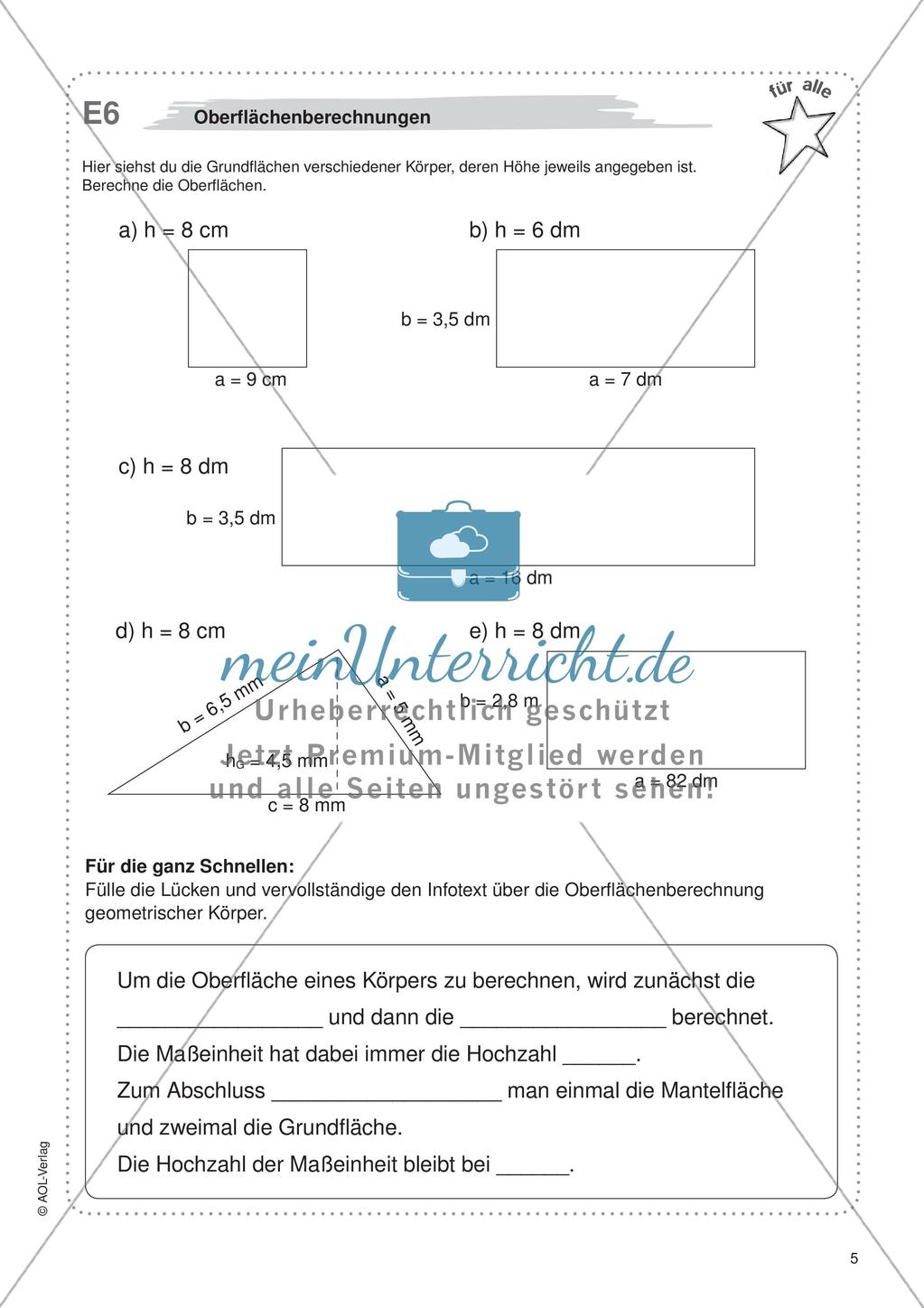 Freiarbeit: Geometrische Körper Preview 7
