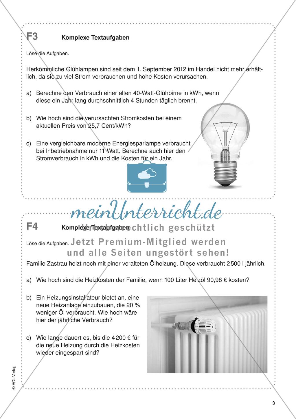 Freiarbeit: Funktionen und Größen Preview 5
