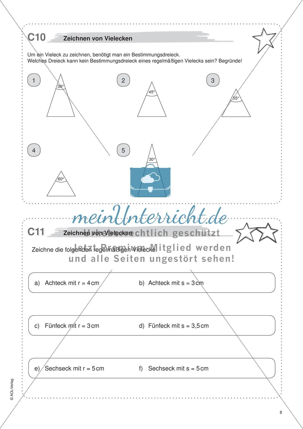 Freiarbeit: Geometrische Flächen Preview 10