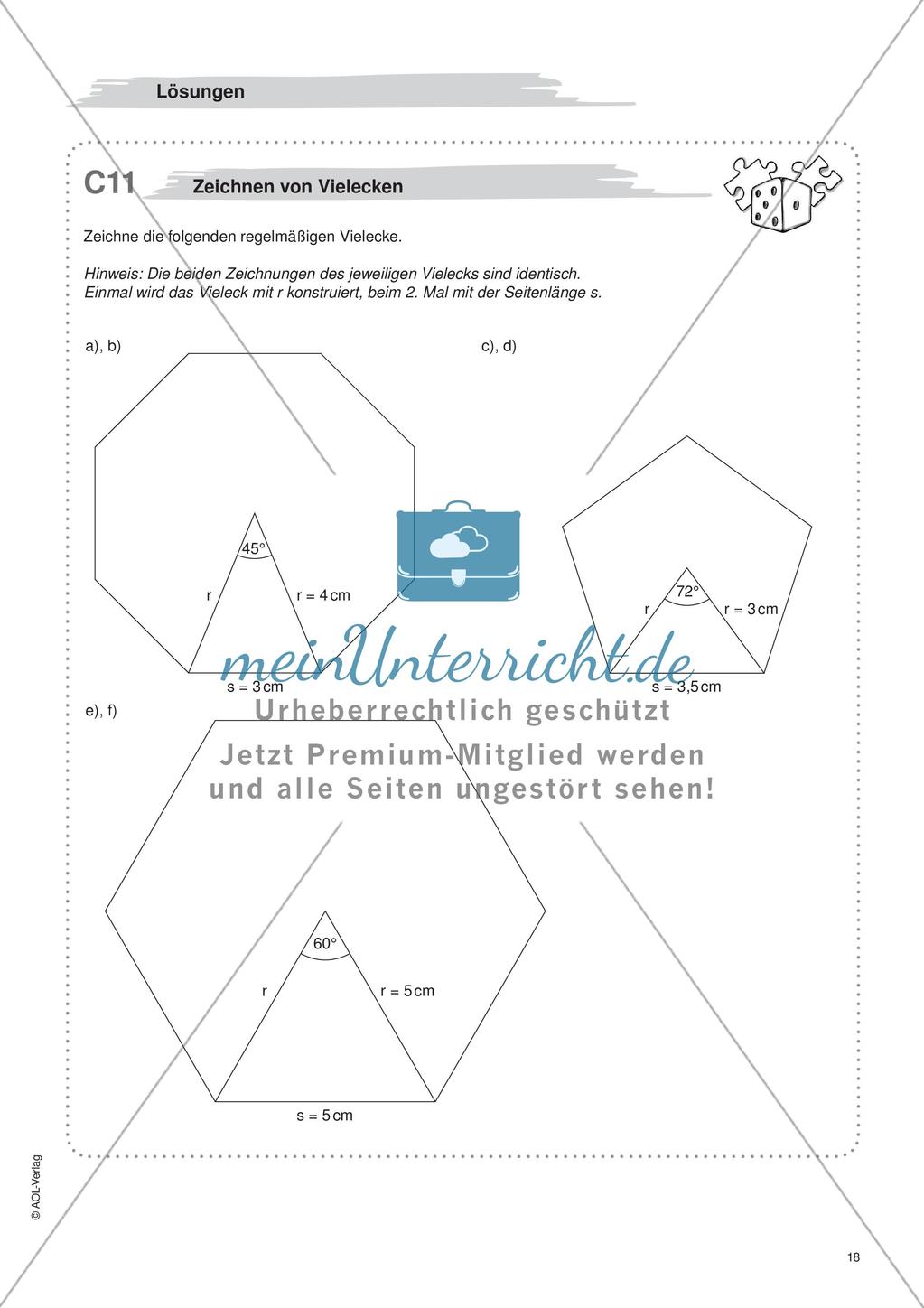 Freiarbeit: Geometrische Flächen Preview 20