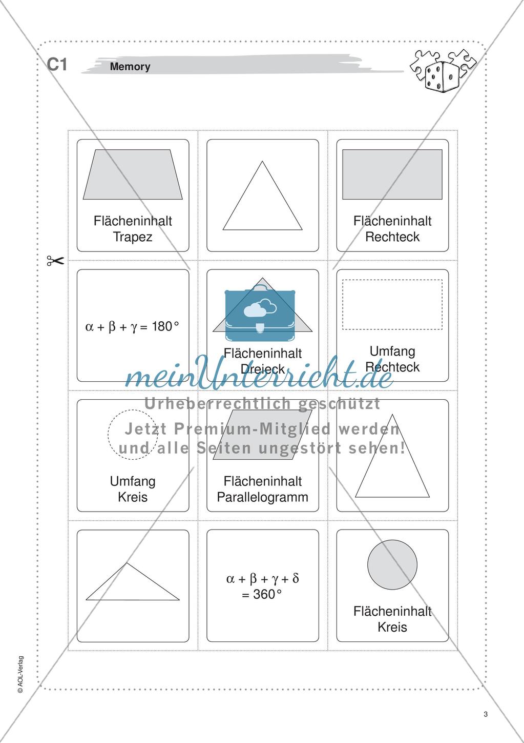 Freiarbeit: Geometrische Flächen Preview 5