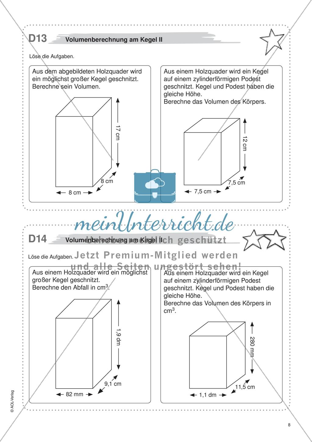 Freiarbeit: Geometrische Körper Preview 10