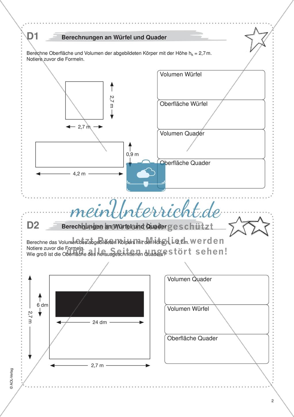 Freiarbeit: Geometrische Körper Preview 4