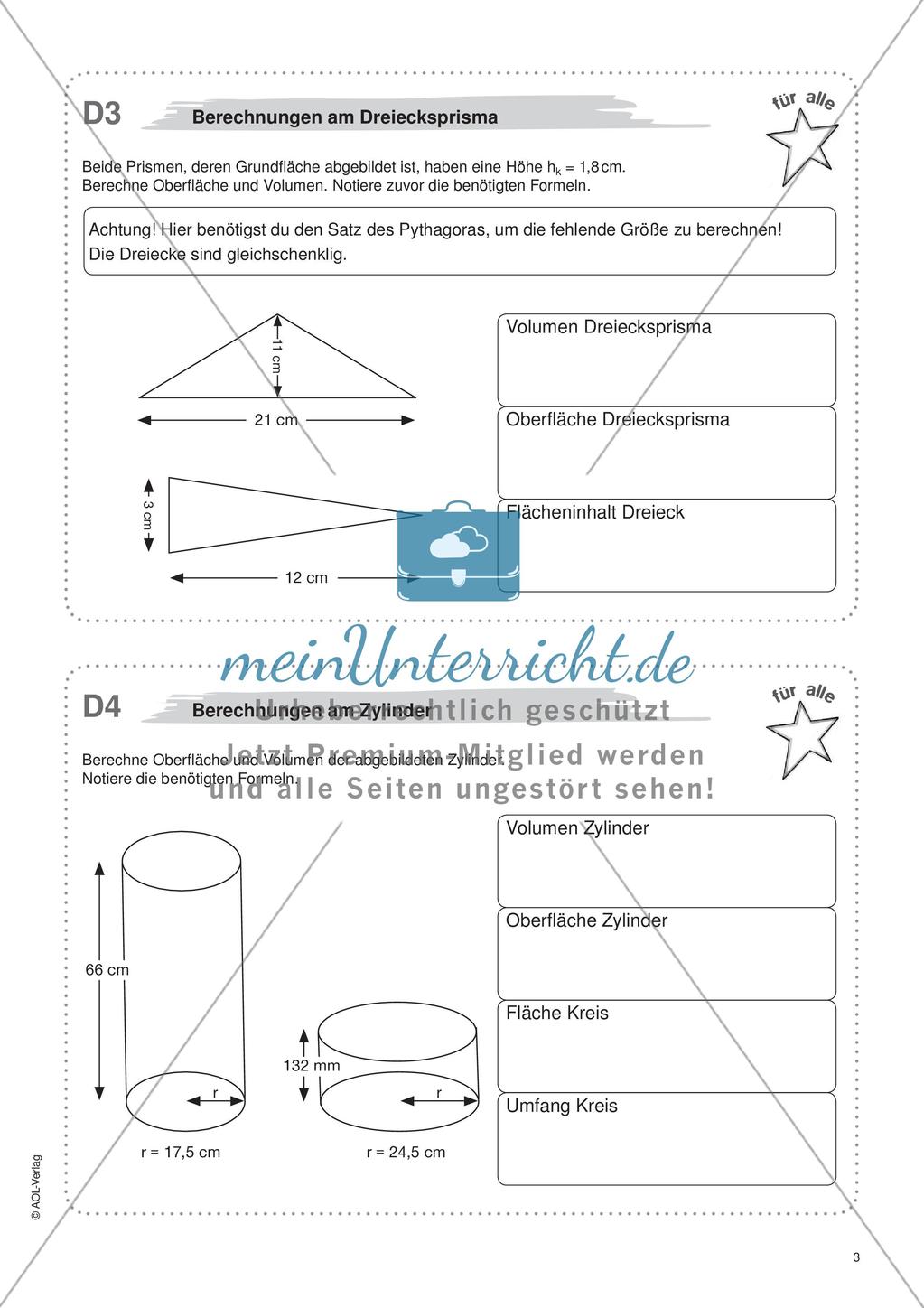Freiarbeit: Geometrische Körper Preview 5
