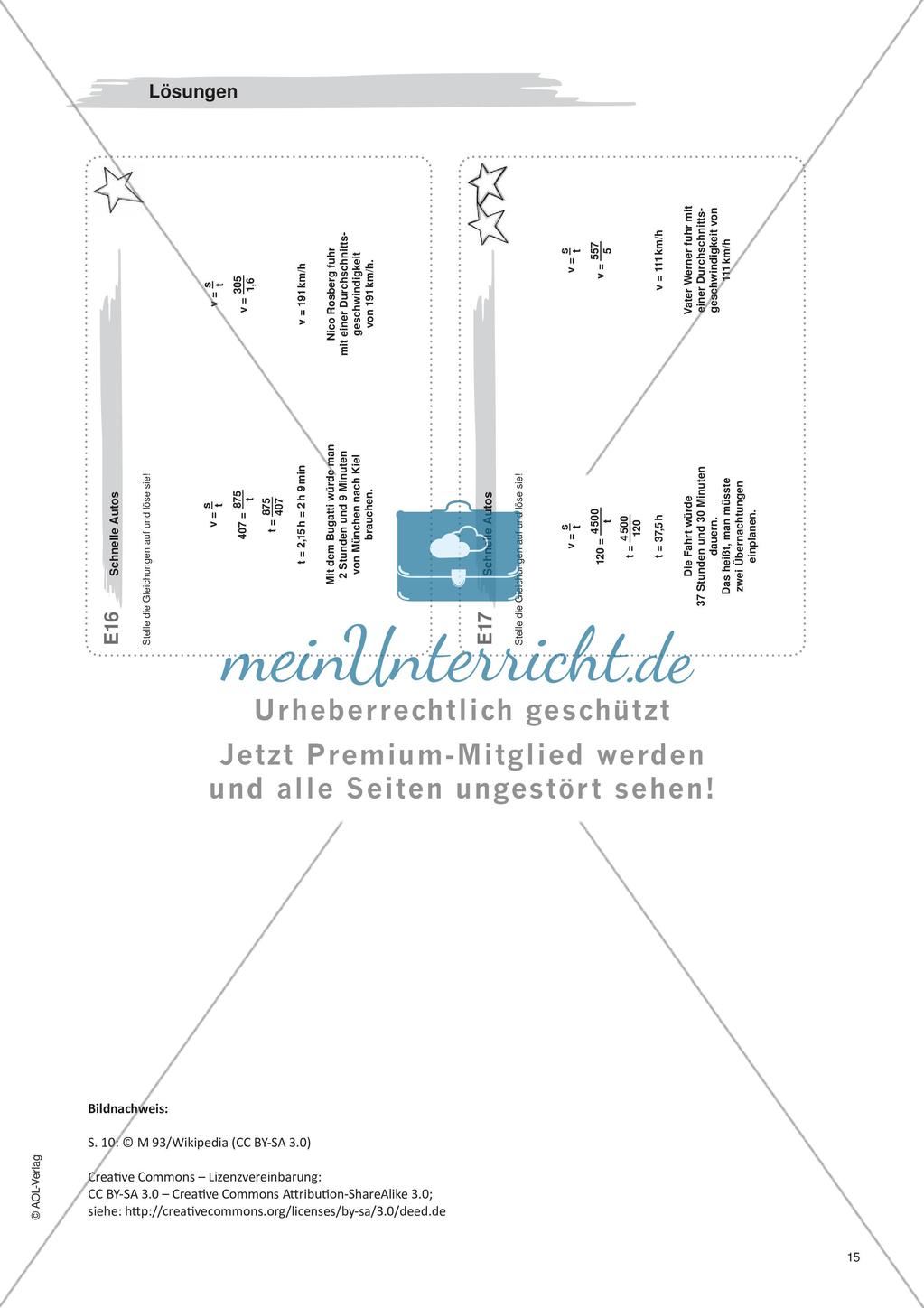 Freiarbeit: Gleichungen und Formeln Preview 17