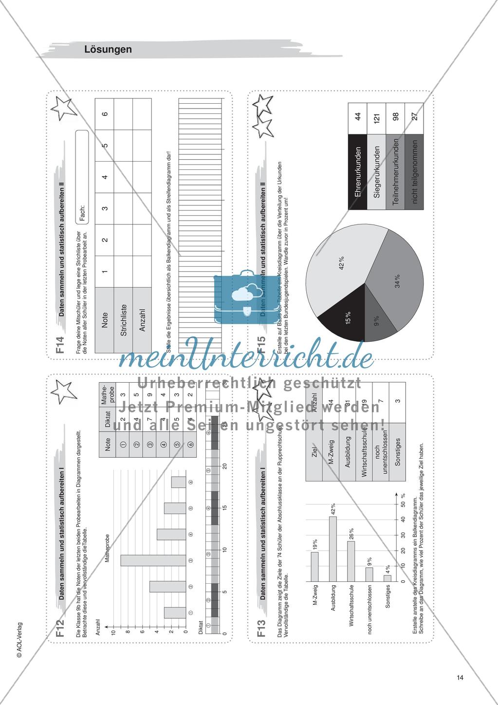 Freiarbeit: Funktionen und beschreibende Statistik Preview 16