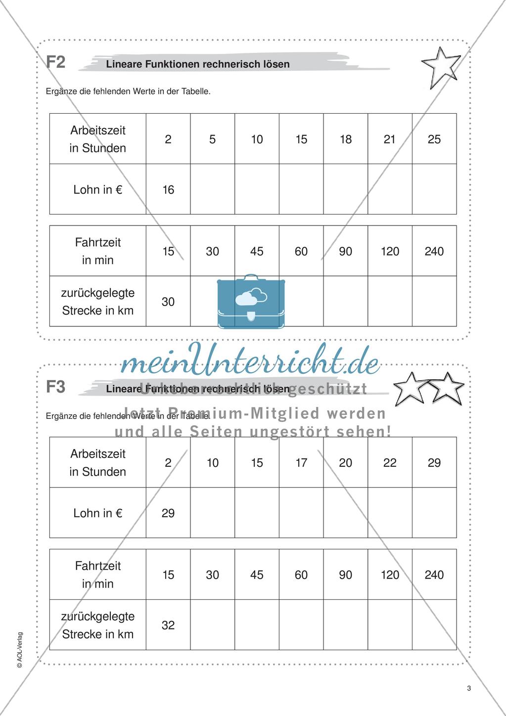 Freiarbeit: Funktionen und beschreibende Statistik Preview 5