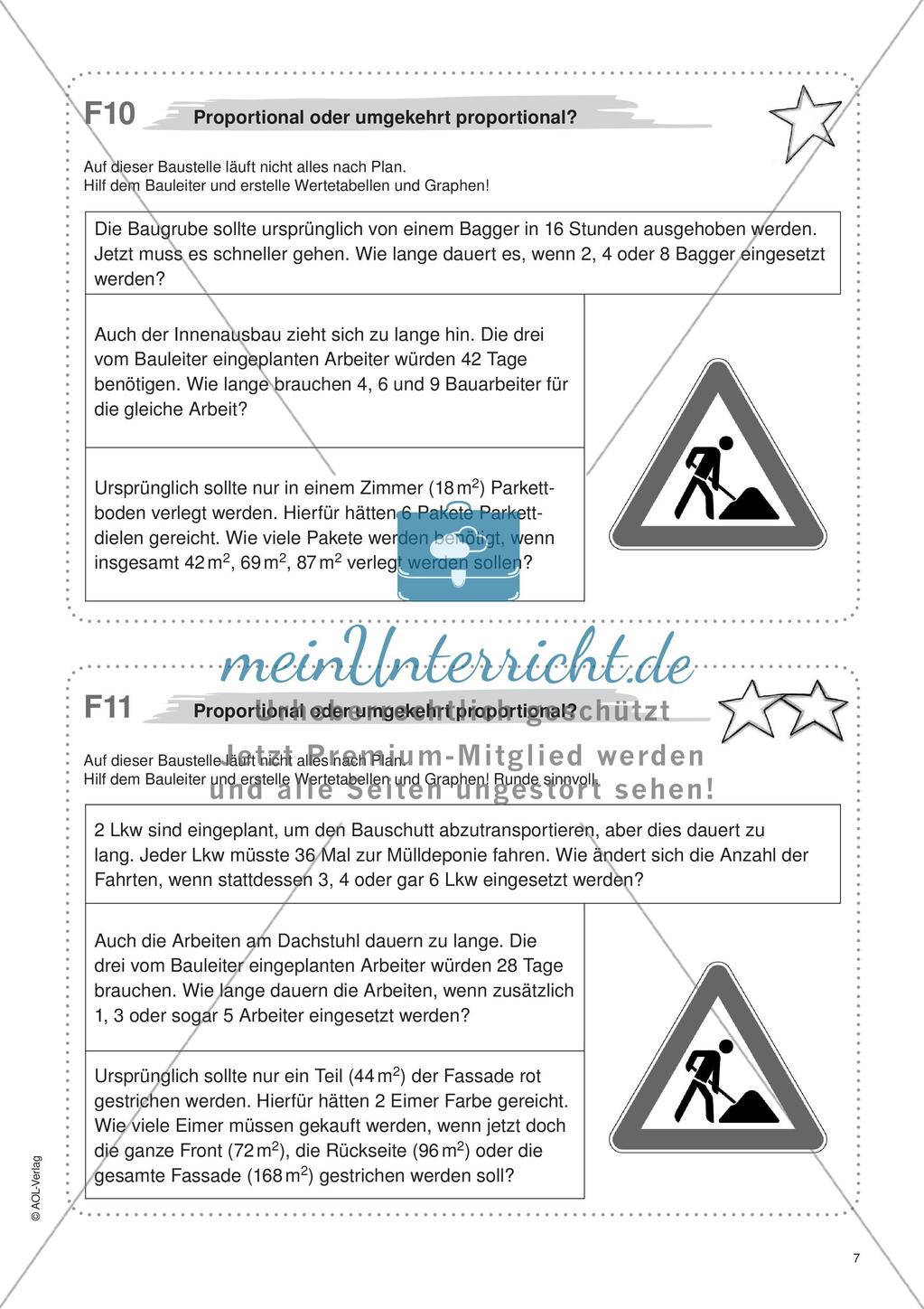 Freiarbeit: Funktionen und beschreibende Statistik Preview 9
